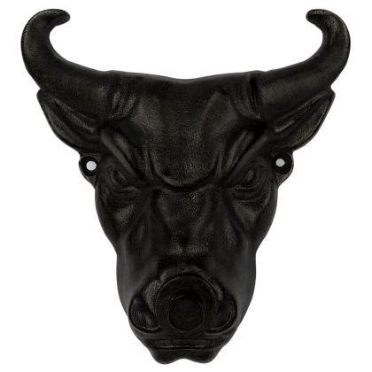 Anatolica Brass Bull Head Doorbell Button,Wired Wall-Mounted Door Bell Push Button,Antique Vintage Decorative Entry Door Hardware