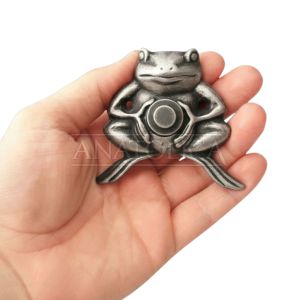 Anatolica Brass Frog Doorbell Button,Wired Wall-Mounted Door Bell Push,Antique Vintage Decorative Entry Door Hardware